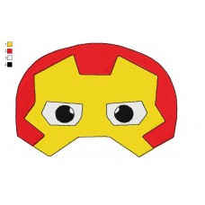 Mask Iron Man Embroidery Design